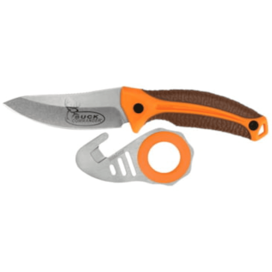 kershaw-1895orbrnpbcx-lonerrock-hunter-combo-fixed-blade-stonewash-3-75-8cr13mov-drop-point-blade-gut-hook-ring-orange-rubber-grip-handle-black-nylon-sheath