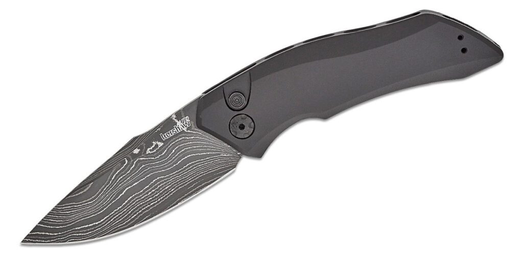 kershaw-7100blkdam-launch-1-automatic-folder-3-40-damascus-acid-etched-drop-point-blade-black-anodized-aluminum-handle-push-button-lock