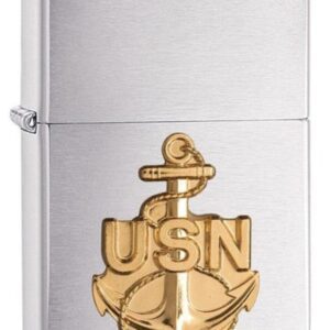 ZIPPO 280ANC REGULAR CHROME NAVY ANCHOR EMBLEM
