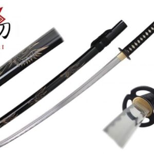 ONIKIRI 41.5in KATANA WITH CRANE CARVINGS