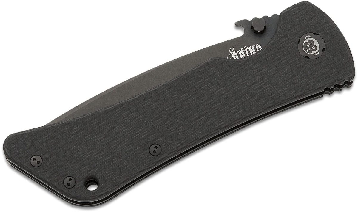 Southern Grind (SG03030201) "Bad Monkey" Manual Folder, 4.00" 14C28N Black PVD Drop Point Blade, Black G-10 Handle, Liner Lock - Image 2