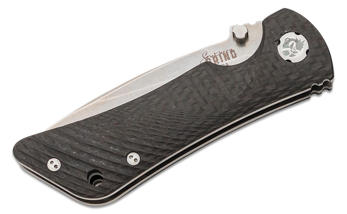 Southern Grind (SG06030008) "Spider Monkey" Manual Folder, 3.25" CPM-S35VN Stonewashed Drop Point Blade, Carbon Fiber Handle, Liner Lock - Image 2