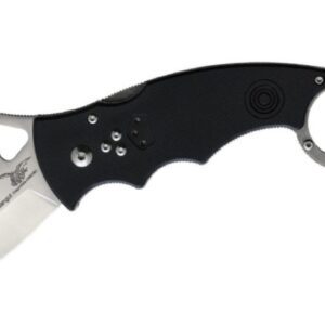 CSSD (CSSD32) "Desangut Spear" Manual Folder, 2.50" 8Cr13Mov Satin Spear Point Blade, Black G-10 Handle, Liner Lock