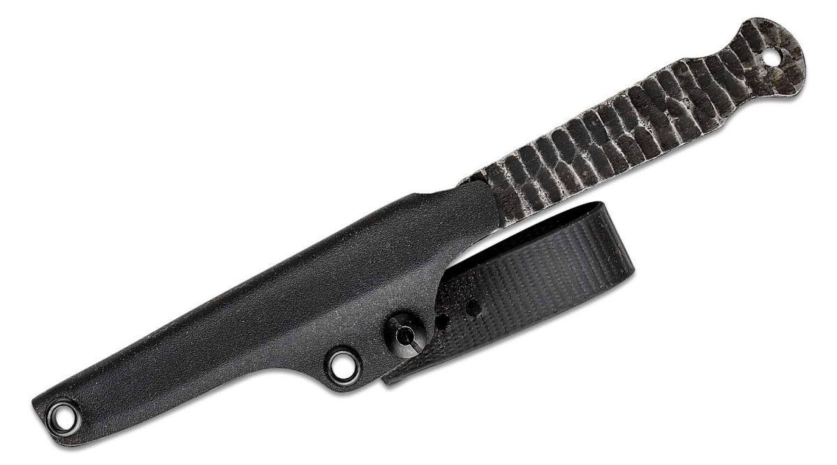 Stroup Knives "Pry Tool Wide" Tool, 3.75" 1095 Acid Washed Wide Pry Tool, Kydex Sheath - Image 2