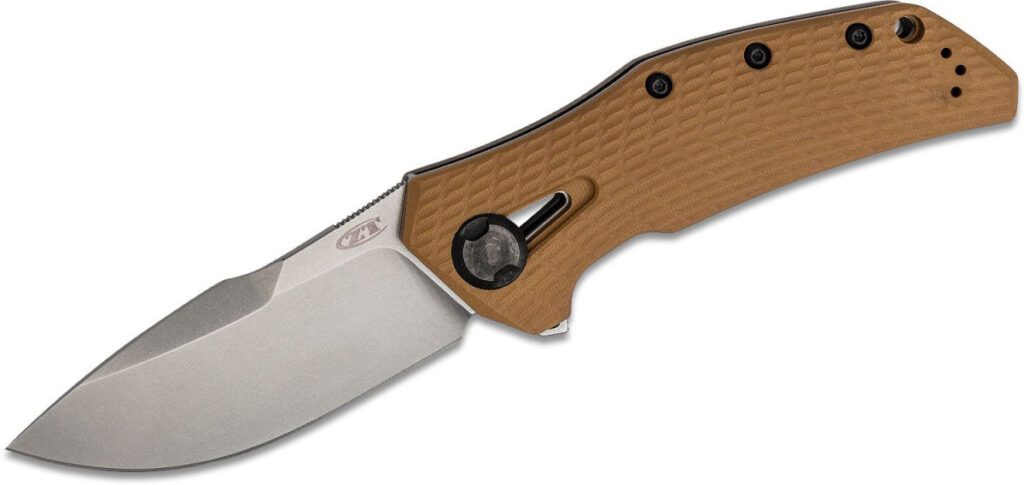 zero-tolerance-0308-manual-folder-3-75-cpm-20cv-stonewashed-clip-point-blade-tan-g-10-titanium-handle-frame-lock