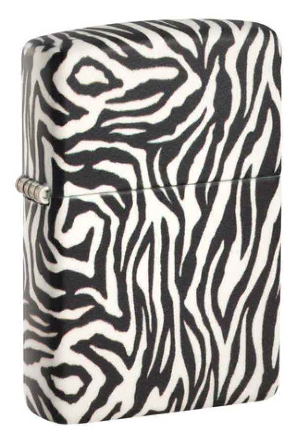 zippo-48223-zebra-skin-design