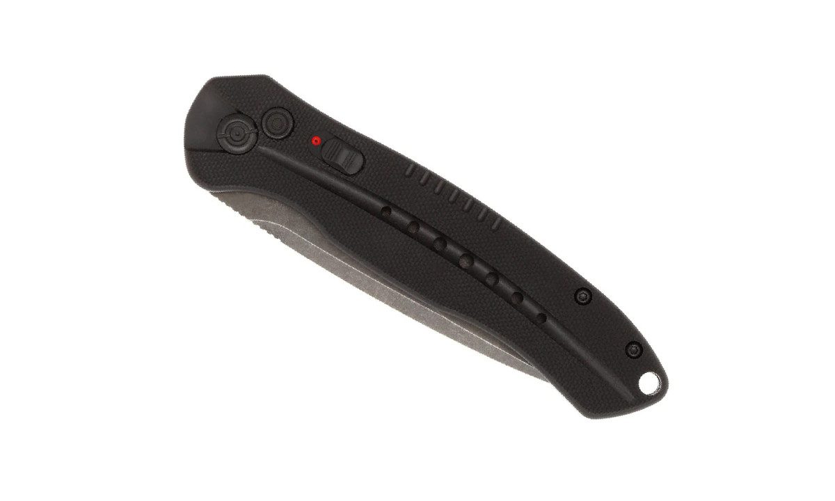 Cobratec BLKDIABLOAUTO Diablo Automatic Folder D2 Drop Point G-10 Push Button Lock - Image 3